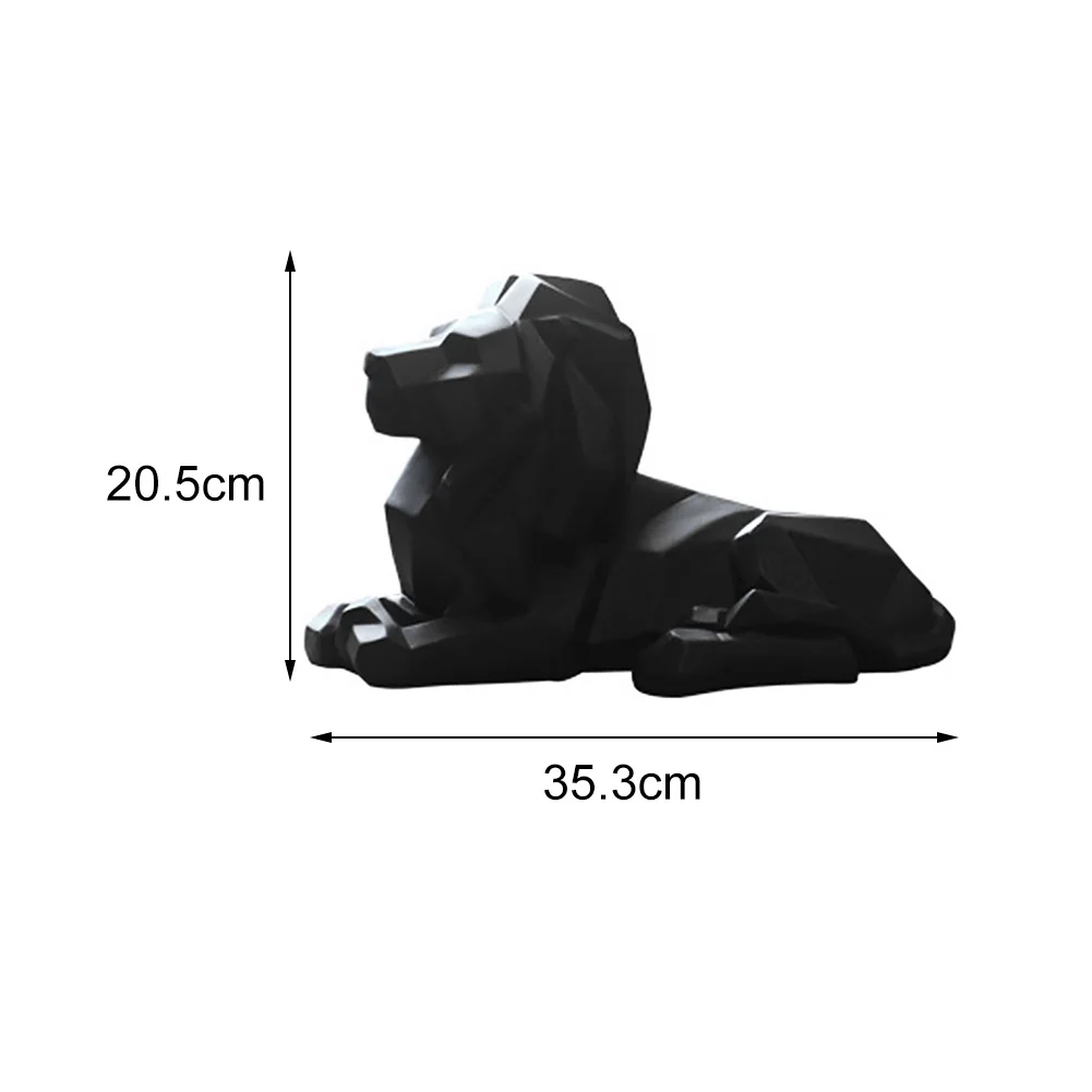 Home Animal Ornaments Gifts Table Decoration Statue Abstract Crafts Modern Office Hand Craved Model Sculpture Resin