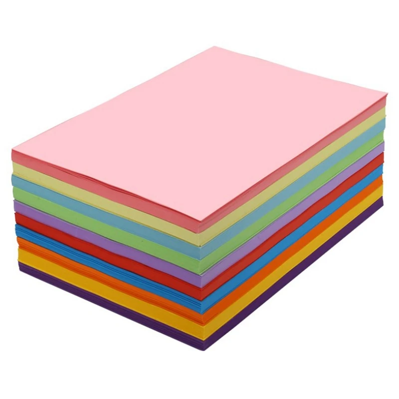 

A4 Color Copy Paper, White Double-Sided Color Manual Folding DIY Paper-Cut Craft Origami Print Document File