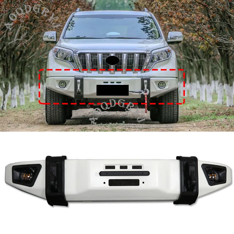 Стайлинг автомобиля 1 шт. для Toyota Land Cruiser Prado FJ150 2014 2017 металлический передний