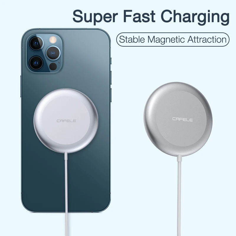 Cafele 15W Qi Magnetic Wireless Charger for iPhone 12 Mini 11 Pro Max Xs Magsafe Induction Fast Charging Pad for Samsung Xiaomi