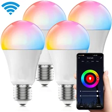 

Tuya Smart Led Bulb Light 5-20W Wifi Lamp E27 RGB+CC+CW Led Lamp Nightlight Color Changing Spotlight Google Home AC85-265V