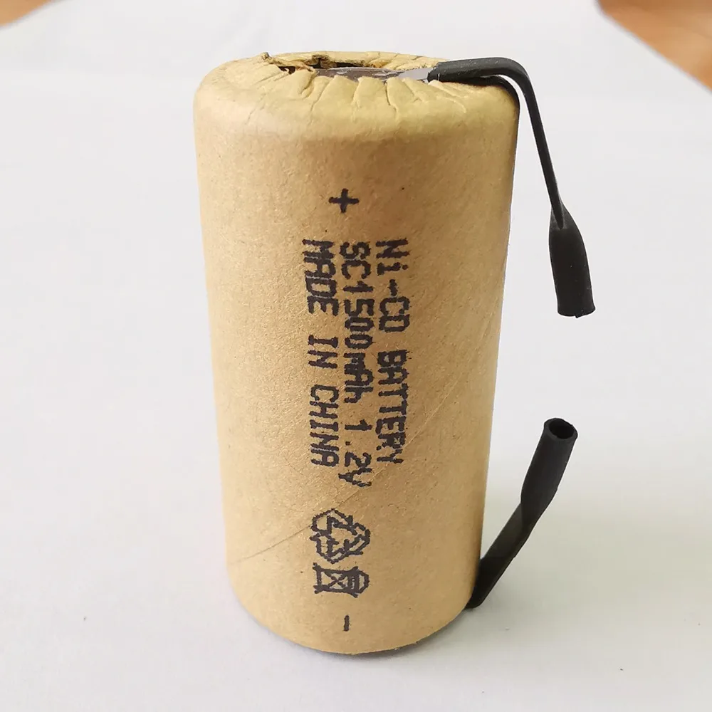 1,2 в реальная емкость 6 шт Ni-CD SC1500mAh Высокая мощность 10C с вкладками аккумуляторная батарея для электроинструментов электрическая отвертка