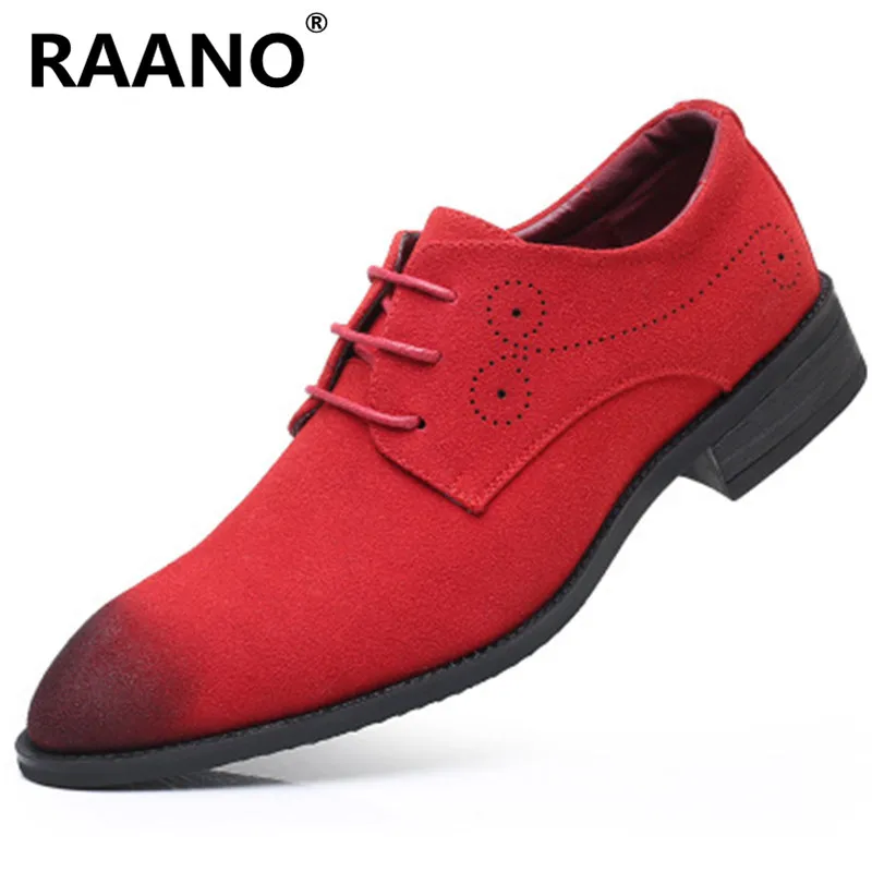 

maleFashion Men Suede Leather Casual Shoes Spring Autumn Men Flats Lace Up Male Oxfords Men Soft Leather Shoes Chaussure Homme