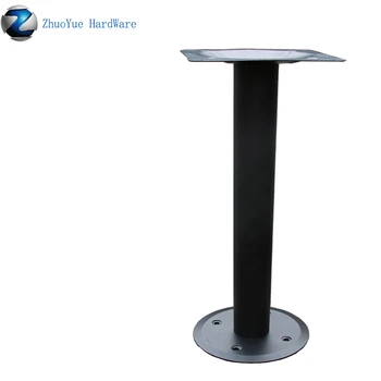 

Zhuoyue Fast Food furniture legs black powder coated round Oxford Cast Iron Fixed Floor Mounted table bases