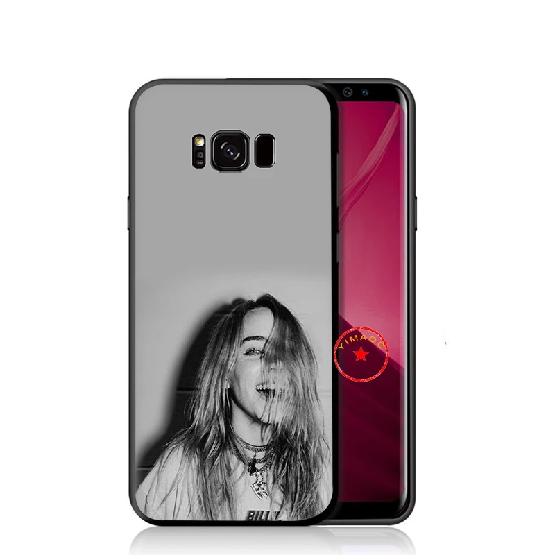 8 Billie Eilish Мягкий силиконовый чехол для samsung Galaxy S10 S10e S9 S8 Plus S7 Edge для samsung Note 10 9 8 Plus - Color: 8