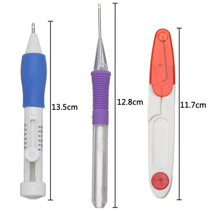 DIY Набор инструментов для шитья волшебная ручка для вышивания набор пробивных игл с 12 цветными нитями TT-best