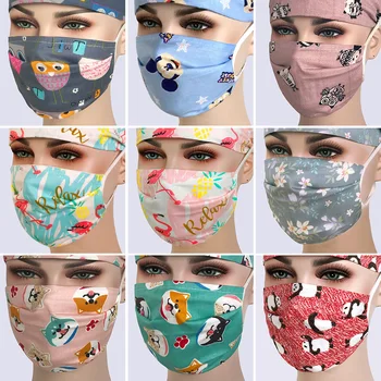 

Cotton Pet hospital operating room Supplies Cartoon print medical surgical dental clinic nursing use tools nurse accessories