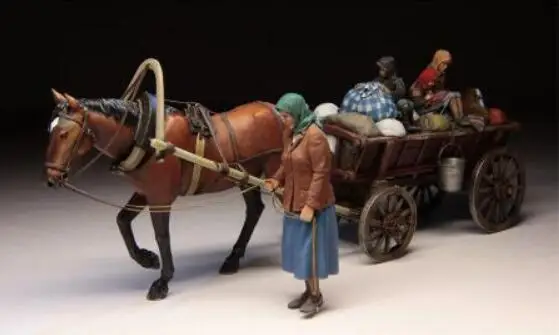 1/35 сборный Набор фигурок из смолы в европейском стиле