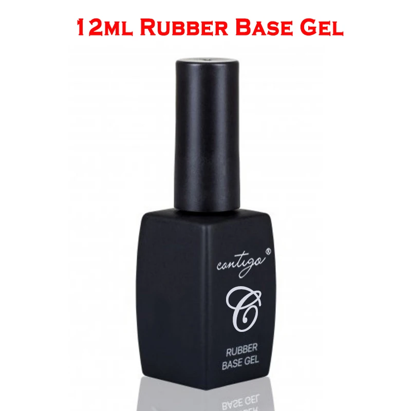12ml rubber base Набор из полигеля Contigo для наращивания ногтей, полигель, 10 цветов, набор УФ-акриловых гелей для ногтей, резиновая основа и верхнее покрытие для дизайна ногтей, решение для скольжения - Цвет: 12ml rubber base