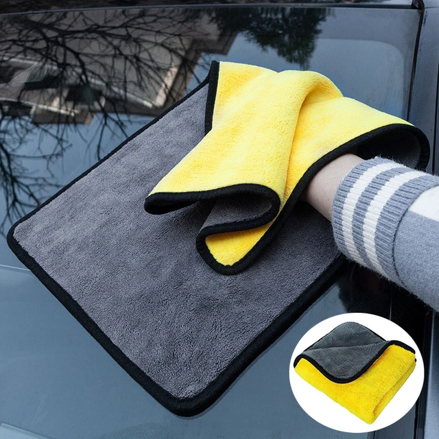 Car Wash Microfiber Towel Auto Cleaning Drying Cloth Hemming Super Absorbent