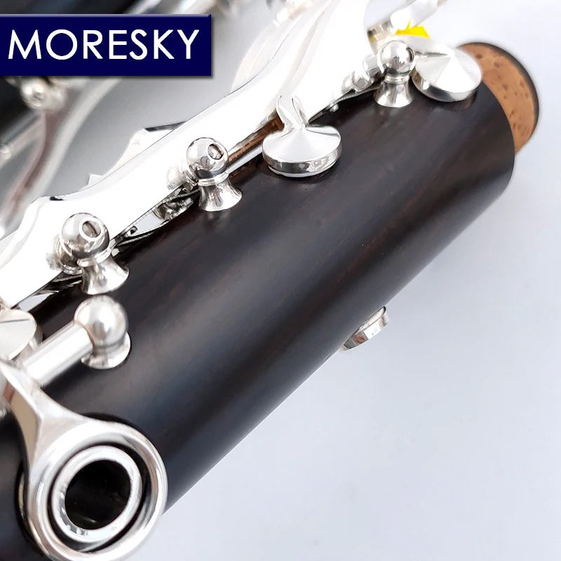 Clarinet Woodwind Instrument MORESKY Bb Clarinet Wood ebony 17 Keys Grenadilla