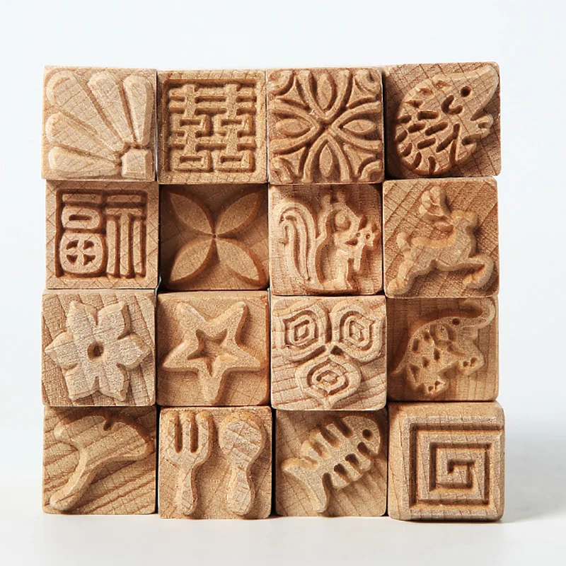 thinkstar Tree of Life Pattern Wooden Clay Stamp for DIY Creation Clay Tool Clay Pottery Tool