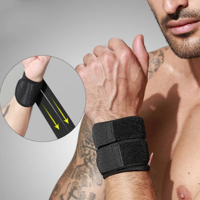 

2Pcs/Lot Wrist Band Wristband For Gym Weight Lifting Powerlifting Wrist Support Wraps Straps Protector Men Women Sports Safety