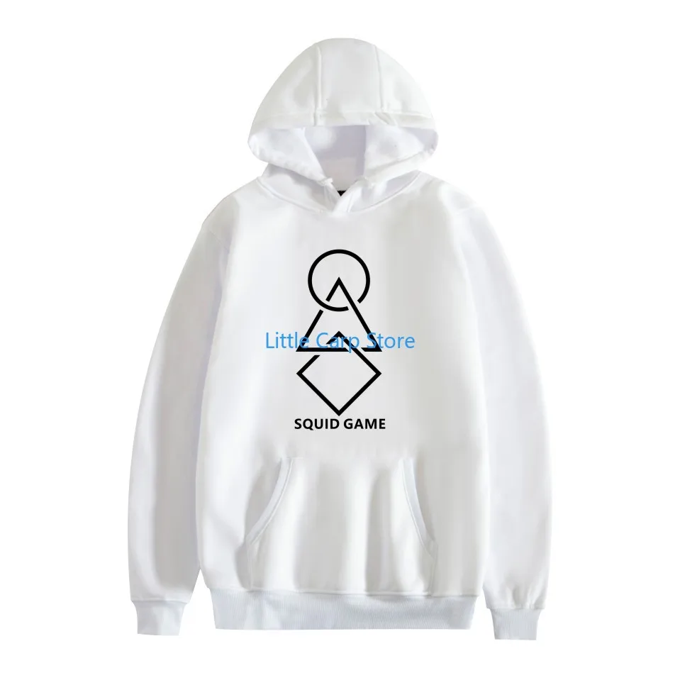 2021 New Squid Game Series Anime Print Fashion Casual Hooded Sweater 2