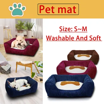 

New Luxury Pew Nest Detachable Washable Dog Kennel House Soft Warm Cat Litter Puppy Bed Comfortable Large Pet Sofa Mat Cushion