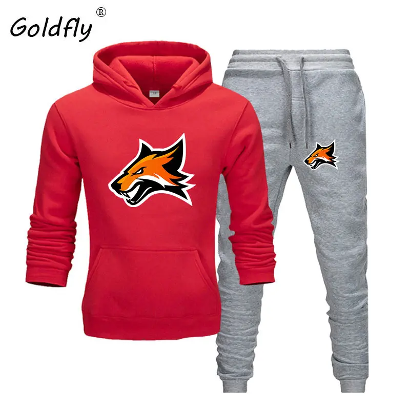 Goldfly/Новинка; Лидер продаж; комплект из двух предметов; модные толстовки; спортивная одежда для мужчин; спортивный костюм с капюшоном; Осенняя мужская брендовая одежда; комплекты из Толстовки и брюк