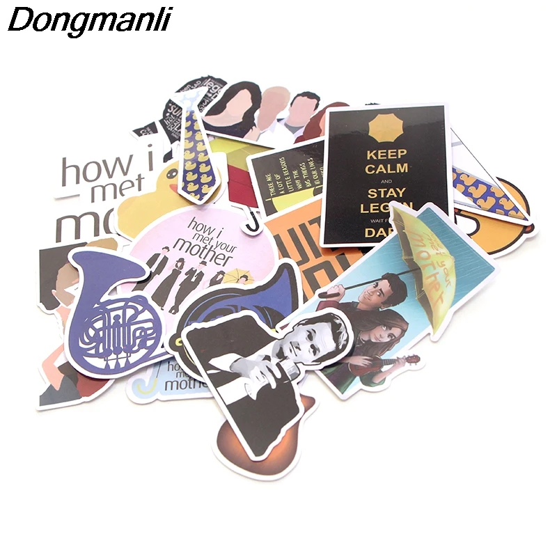 L3478 Dongmanli 20 шт./компл. как я знаком с вашей матери ТВ-шоу DIY граффити скейтборд ноутбук значок мотоцикл багаж аксессуары