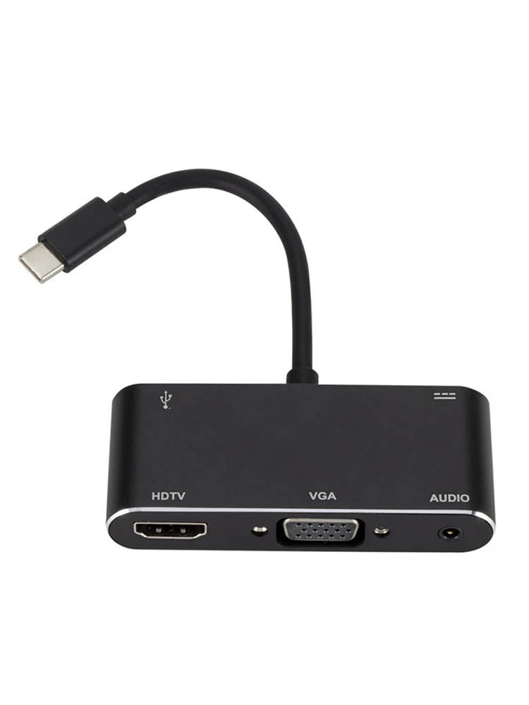 5 в 1 USB-C type-C к HDMI концентратор адаптер VGA кабель аудио USB 3,0 PD конвертер адаптер