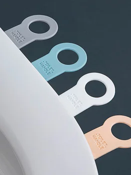 

2 PCS Portable Small Toilet Seat Cover Lifter Sanitary Closestool Seat Cover Lift Handle For Travel Home Bathroom Accessories