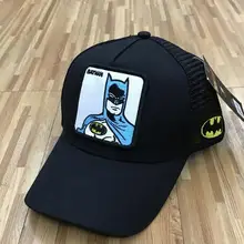 Новинка, летняя кепка водителя грузовика, сетчатая бейсболка, хип-хоп шапки для мужчин, бейсболки с вышивкой, Бэтмен, черные