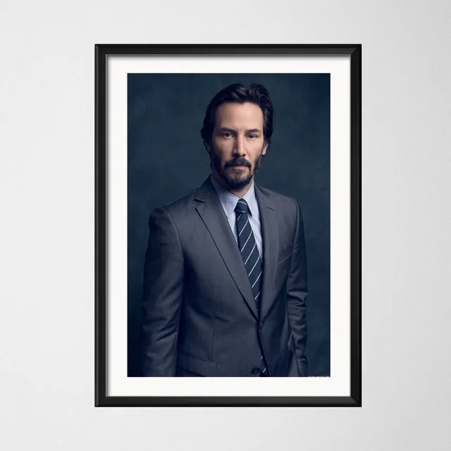 Keanu Ривз Горячая звезда фильма актер Джон уик матрица искусство холст живопись плакат настенный Декор для дома - Цвет: 8