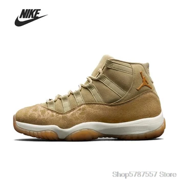 

Nike Air Jordan 11 Retro Neutral Olive GS Men High-top Basketball Shoes Men's Basketball Sneakers Jordan Shoes Women AR0715-200