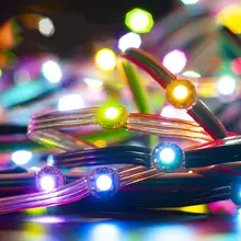 Светодиодный светильник 50 шт. WS2812B предварительно припаянный светодиодный s светодиодный светильник Модуль, 5050 SMD светодиодный модуль магазин передних окон многоцветная вывеска