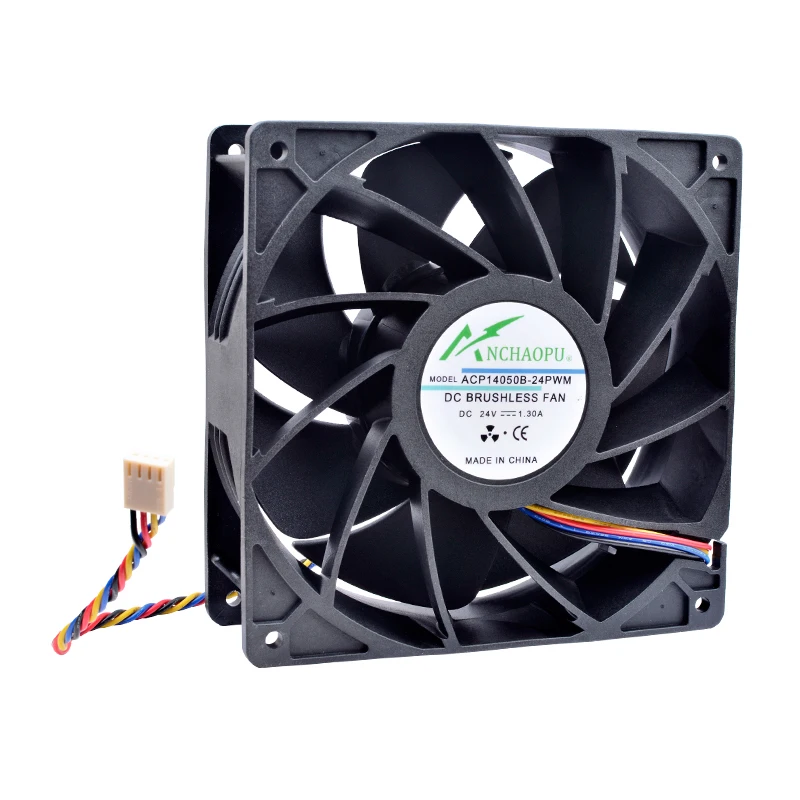 Ventilador para Inversor de Servidor Alarme de 14cm para 140 mm 140x140x50 mm Dc24v Pwm para Controle de Velocidade Grande Volume de ar - Imagem 5
