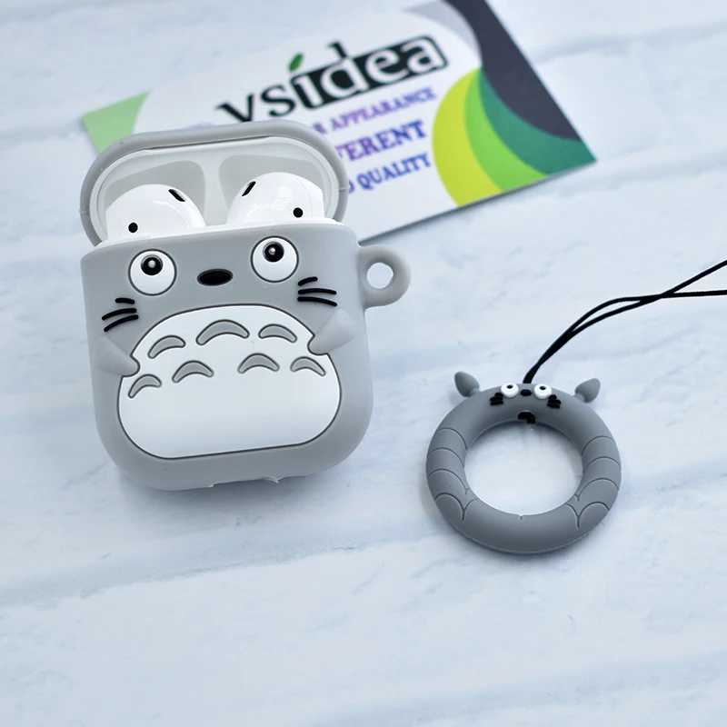 Для Airpods силиконовый защитный чехол TWS i11 i12 гамбургер попкорн Bluetooth наушники зарядное устройство коробка крышка Анти-потеря ремешок подарок