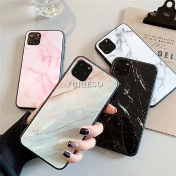 

For Iphone 11 Case Luxury Marble 3 in 1 Heavy Duty Shockproof Full Body Protection Cover For Iphone XR XS Max 6/7/8