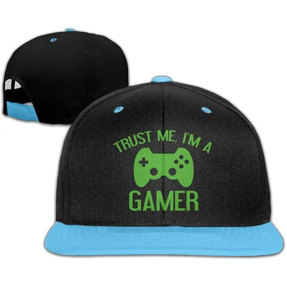 Tsdfcбейсболки, хип-хоп кепки, Trust Me, I'm Gamer Boy-Girl, королевский синий, один размер