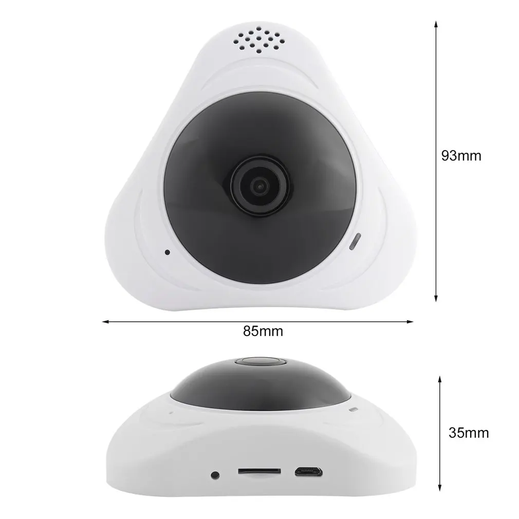 960P VR Wi-Fi 360 градусов панорамная камера с датчиком движения Беспроводная ip-камера для домашнего монитора с вилкой Стандарта ЕС