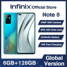 Infinix Helio G80 128GB 6GB Adaptive Fast Charge Octa Core Side-Mounted 64mp New Smart-Phone