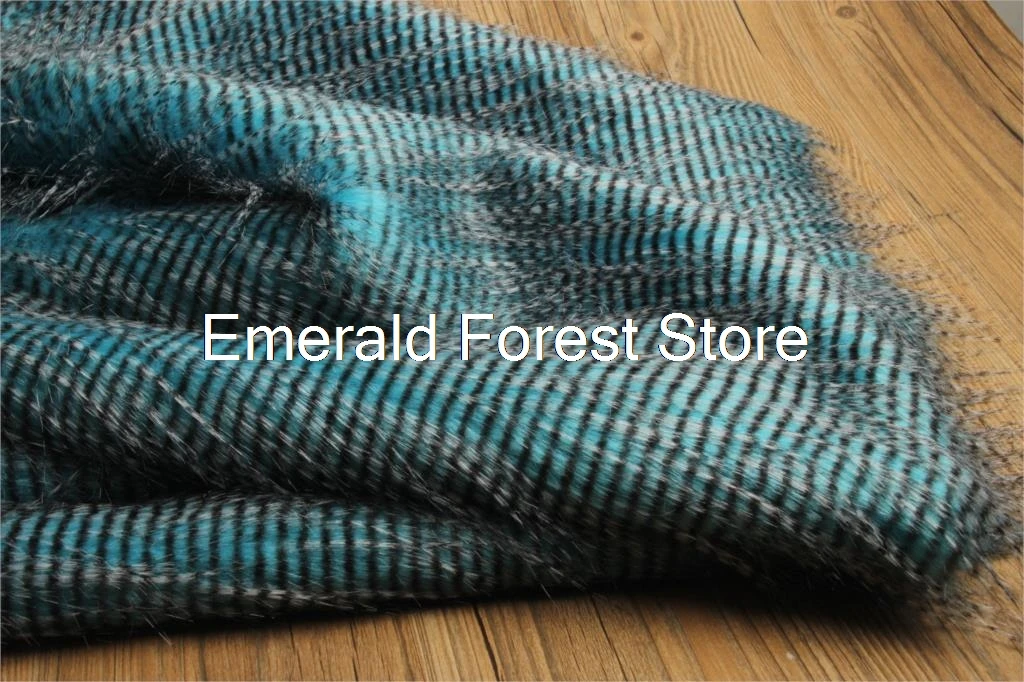 Высококачественная ткань из искусственного меха плюшевая с имитацией перьев