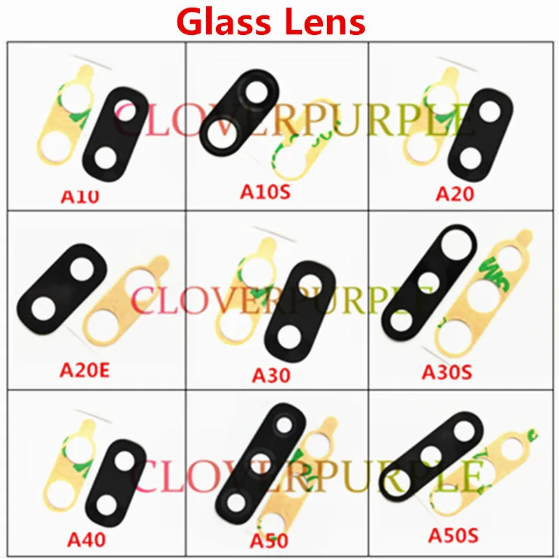 

100x Rear Back Camera Glass Lens for Samsung Galaxy A10 A20 A30 A40 A50 A60 A70 A80 A10S A20e A30S A50S S10 S20 Plus Lite Ultra