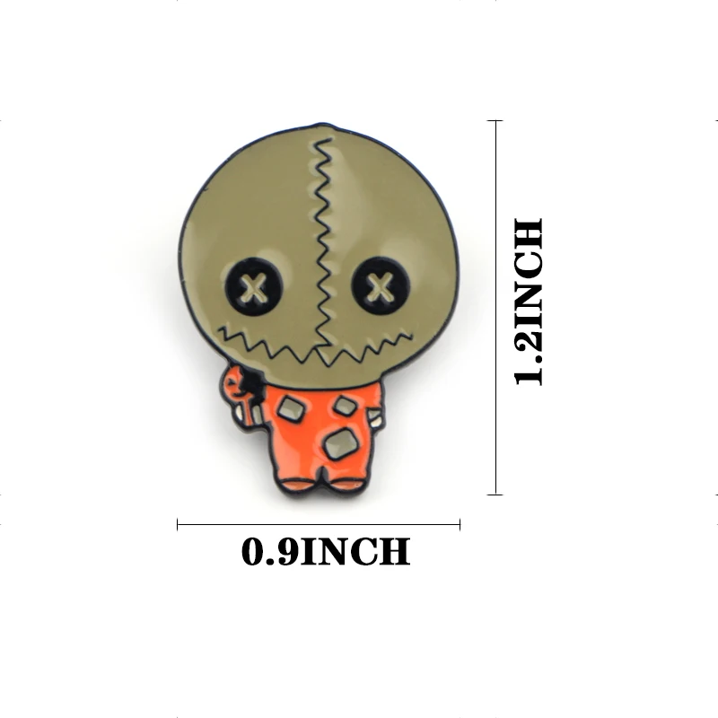 K313 Trick 'R Treat Horror булавки металлические броши и булавки эмаль булавка для рюкзак/сумка со значком брошь Хэллоуин ужас ювелирные изделия - Окраска металла: 1