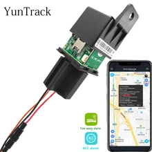 Latest Motorcycle Car Relay GPS Tracker 9-95V hide Tracking Device Cut Off Oil Towed away ACC status Alarm Locator System free