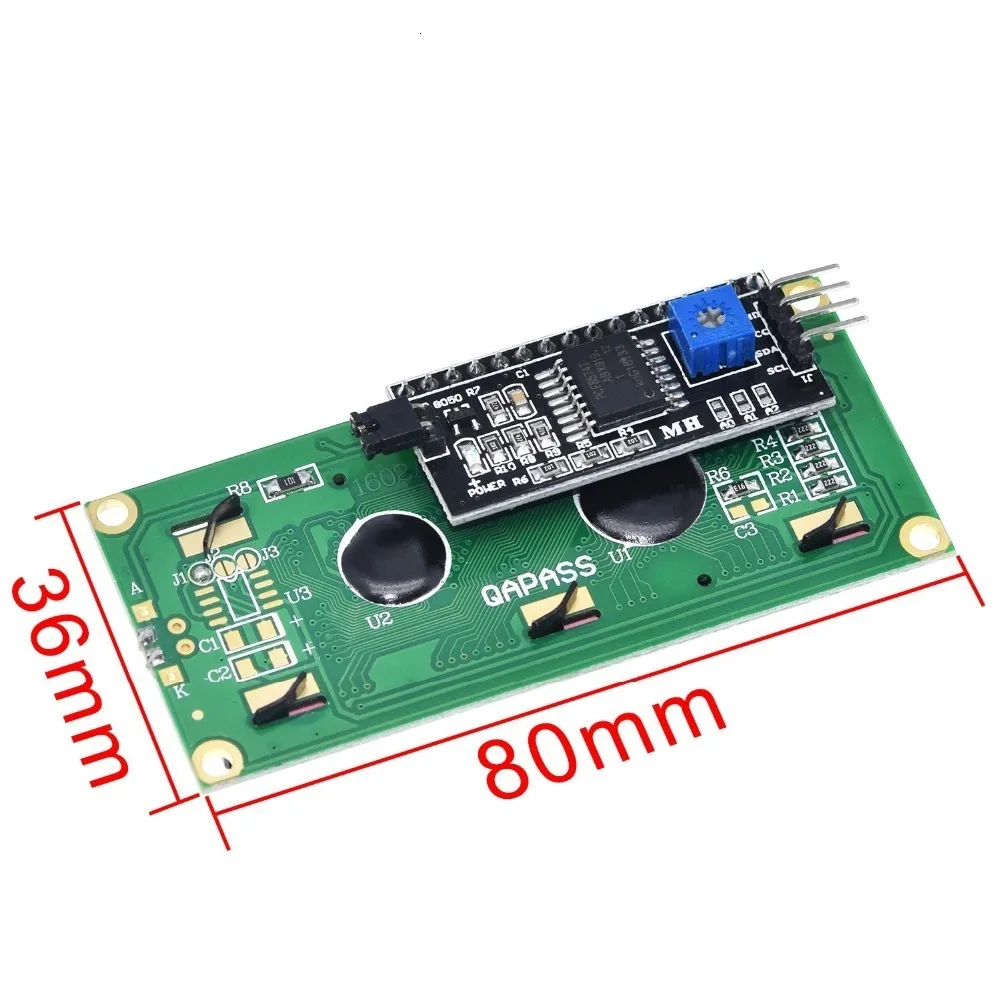 S смартфон с зеленым экраном IIC/I2C 1602 для arduino LCD UNO r3 mega2560 LCD1602 RPI120|Аксессуары