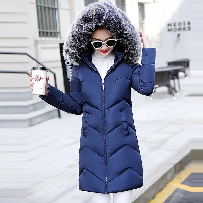 

Fake fox Fur Parkas Womens Down Jacket New 2019 Winter Jacket Women Thick Snow Wear Winter Coat Female Jackets Warm Long Parkas