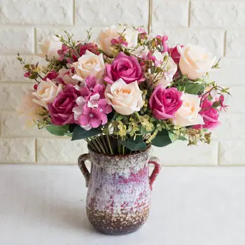 

Imitation Flowers 12 Head Autumn Big Flower Wedding Decoration Artificial Flower Artificial Plant