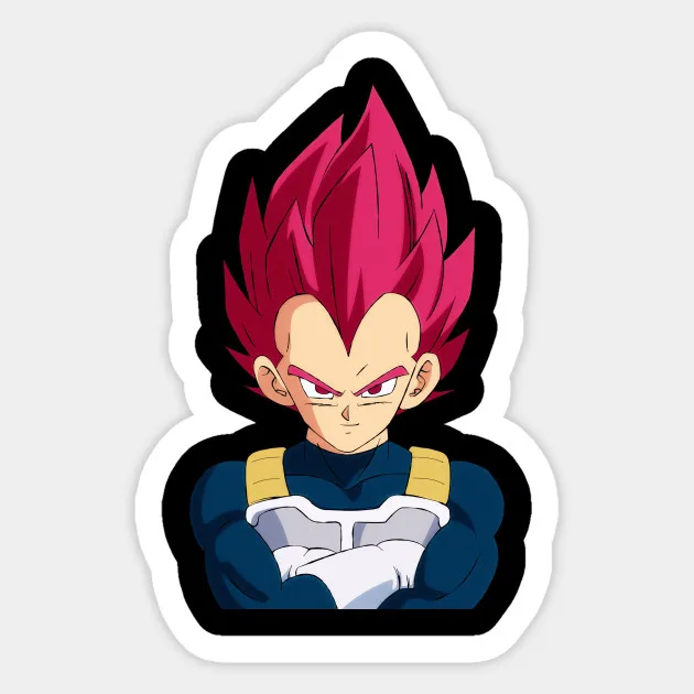 1 шт. Vegeta Super Sayian God наклейки для блокнота чехол на колесиках рюкзак стол ПВХ