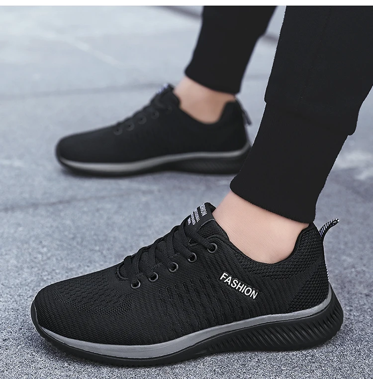 Men Sneakers Fashion Men Casual Shoes Breathable Men Shoes Walking Sneakers Men's Tennis Black Tenis Masculino Zapatillas Hombre