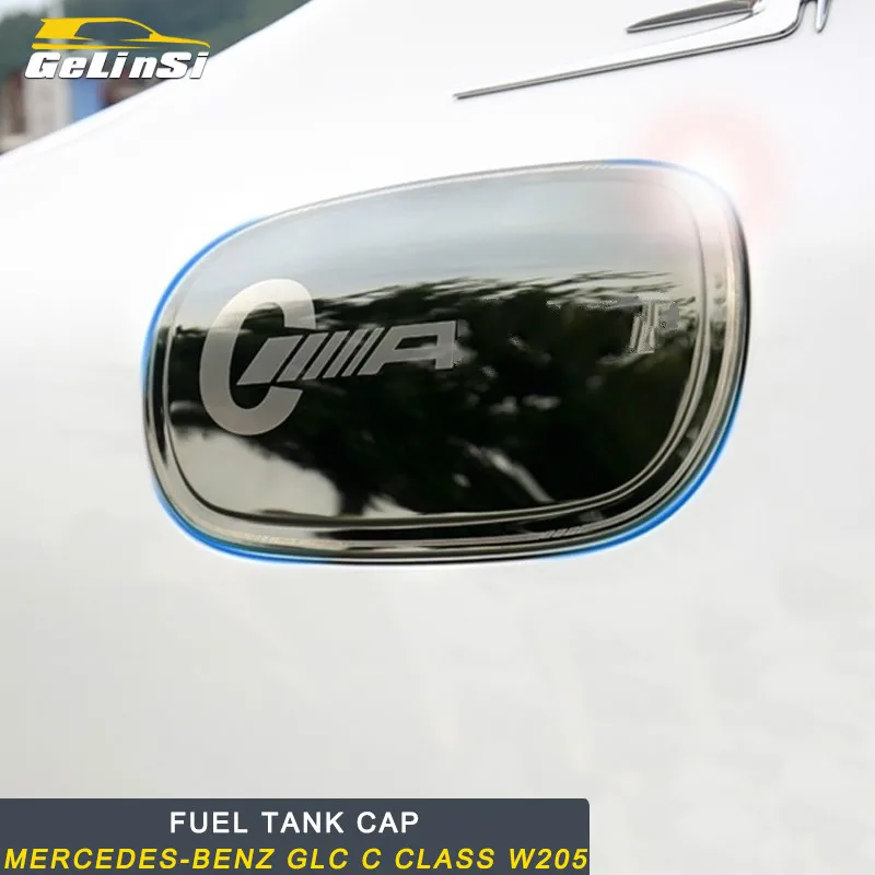 Gelinsi для Mercedes Benz C Class W205 2015-2019 крышки топливного бака автомобиля накладка рамка
