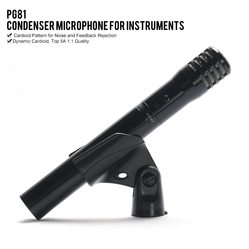 Shure Pg81 Pg 81 Grade A Quality Instrument Cardioid Dynamic Vocal