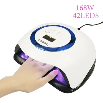 

168W Nail Dryer UV LED Nail Lamp for Manicure With LCD Display 4 Time Setting 2020 New Nail Lamp Salon Use Nail Art Equipment
