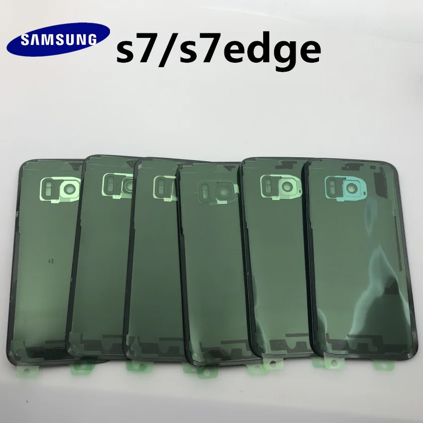 Новинка,, для samsung Galaxy S7, G930, s7 edge, g935, Задняя стеклянная крышка, задняя крышка, крышка батареи, дверь+ передняя стеклянная линза+ клей+ Инструменты