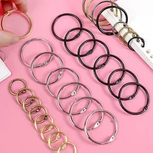 Креативное железное кольцо для хранения, Круглый обруч, ручная книга, сделай сам, кольцо для карт, несвязанные Простые Кольца, 10 шт., связывающее кольцо с Дырокол