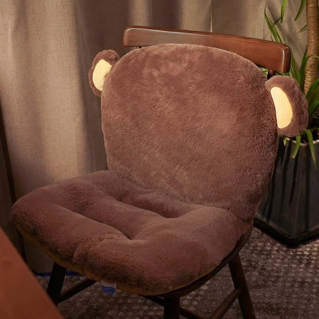 Wygodne siedzisko poduszka pod plecy długi różowe pluszowe