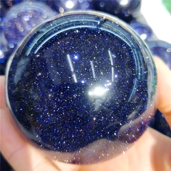 6 9cm Batu Pasir Biru Alami Bola Aventurine Berkilau Batu Emas Kristal Bola Ruang Tamu Desain Aksesori Dekoratif Modern Batu Aliexpress