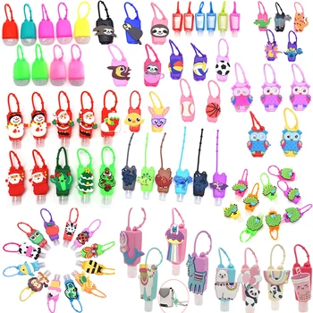 

1PCS 30ml Multi Style Silicone Mini Hand Sanitizer Hand Gel Holder Portable Safe Gel Holder Travel Shampoo Soap Dispenser Bottle